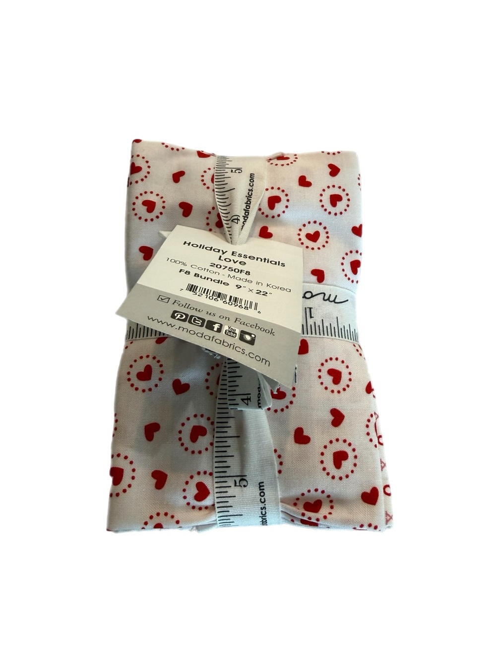 Holiday Essentials Love Fabric Bundle 9 x 22 Cut - Stacy Iest Hsu - Moda